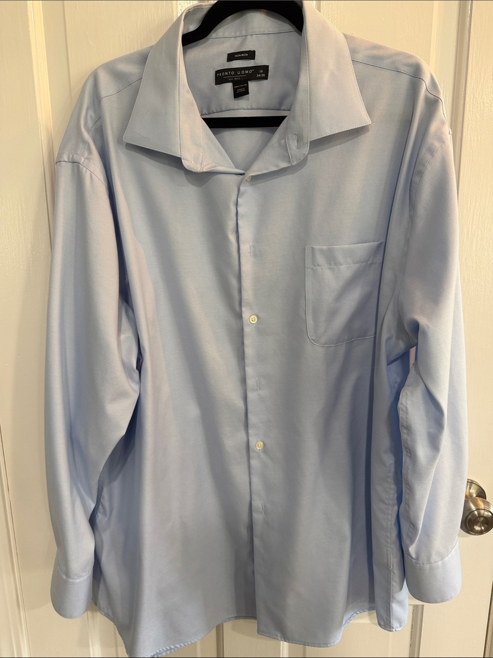 Pronto Uomo Light Blue Long-Sleeve Dress Shirt